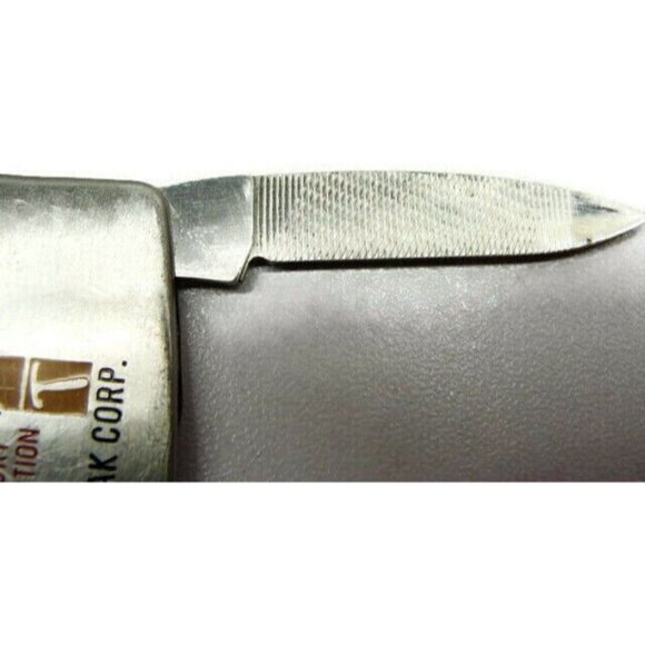 Money Clip Bigelow-Liptak Vintage Zippo One Blade One Nail File Stainless Steel - Picture 6 of 9